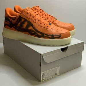 Nike Air Force 1 Low • Orange Skeleton Halloween • Size 14 • Brand New